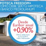 Banco Mediolanum lanza una nueva oferta hipotecaria desde Euribor + 0,90%