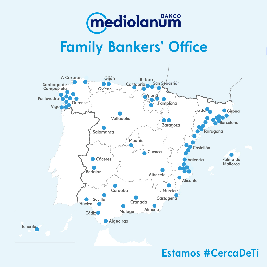 Family Bankers’ Office · Todos los puntos de Banco Mediolanum en España