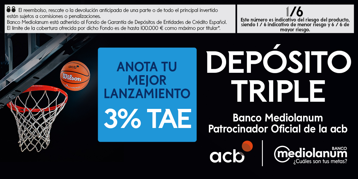 Anota tu mejor lanzamiento con el Depósito Triple Mediolanum